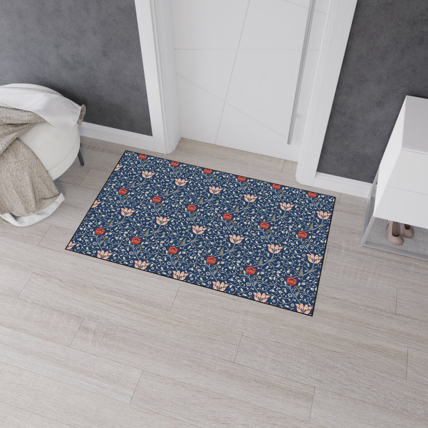 Heavy Duty Floor Mat inspired by William Morris - Medway Collection