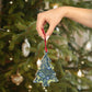 Wooden Christmas Ornaments inspired by William Morris -