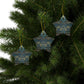 Ceramic Christmas Ornaments inspired by William Morris - Peacock & Dragon Collection - Double Sided Print: 1pc, 3pcs, 5pcs, 10pcs