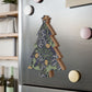 Wooden Christmas Ornaments inspired by William Morris - Seaweed Collection (Yellow Flower)