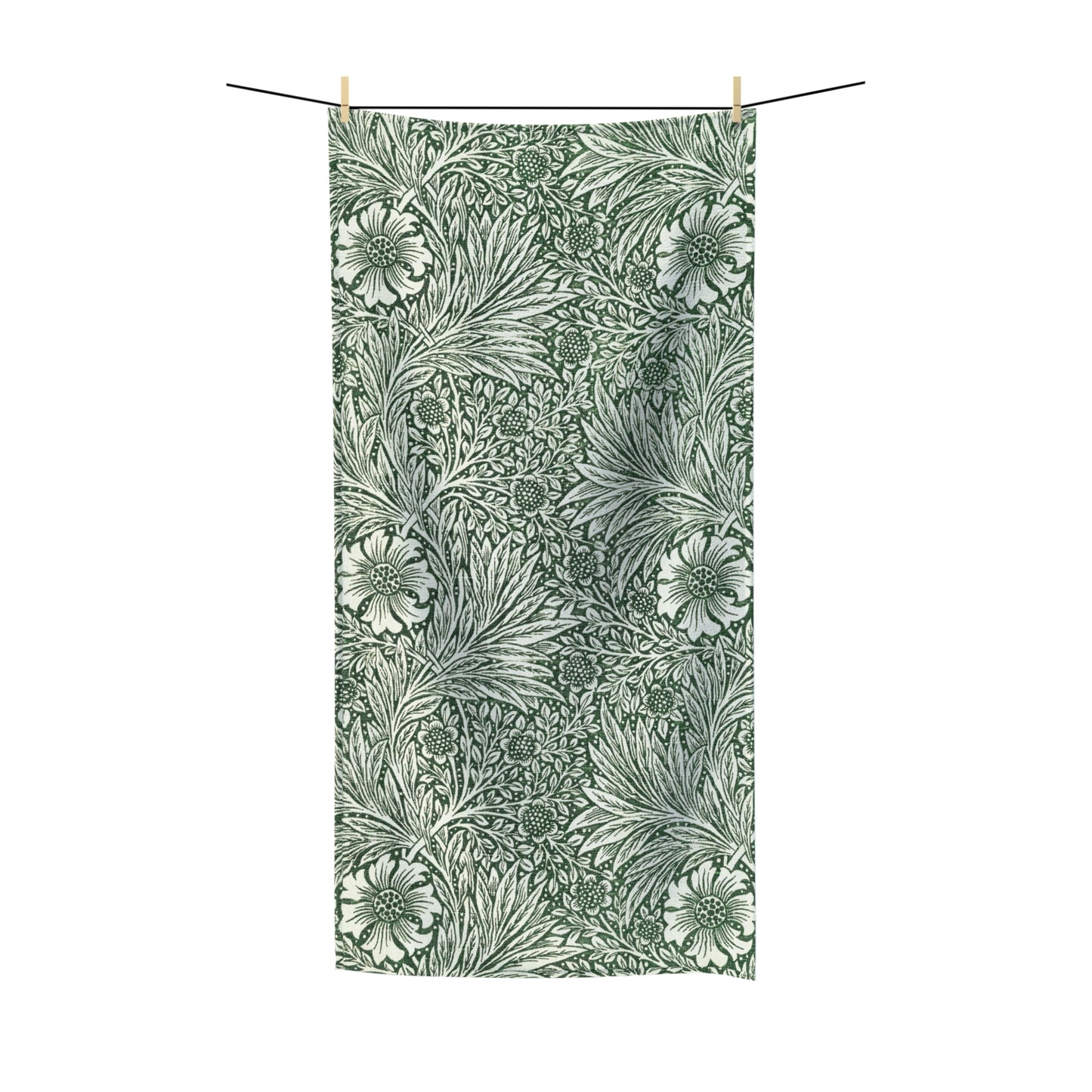 Luxury Polycotton Towel inspired by William Morris - Marigold Collection