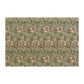 Coconut Coir Doormat inspired by William Morris - Anemone Collection (Aqua)