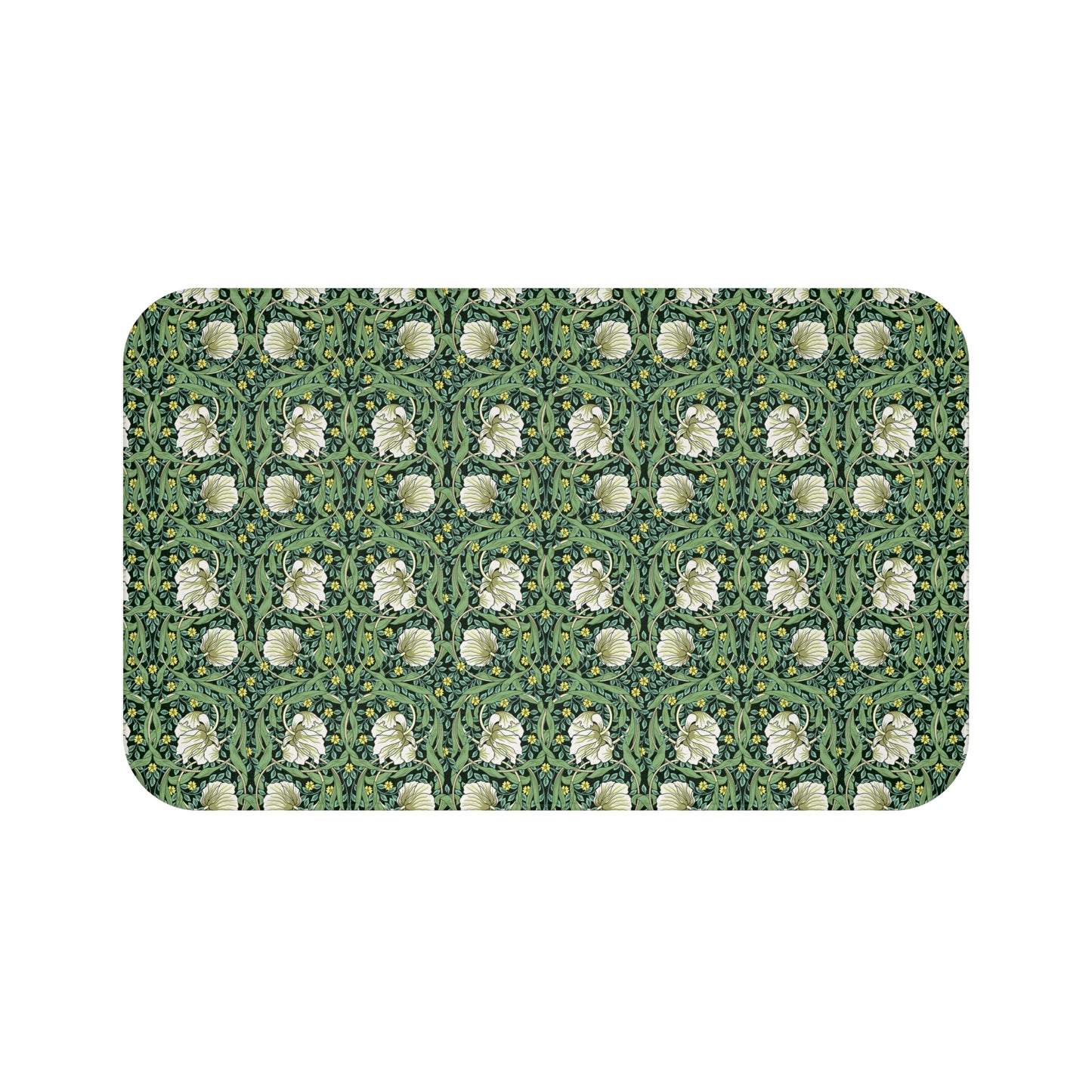 Bath Mat inspired by William Morris - Pimpernel Collection (Green)