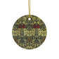 Ceramic Christmas Ornaments inspired by William Morris - Tulip & Rose Collection - Double Sided Print: 1pc, 3pcs, 5pcs, 10pcs