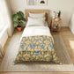 Cotton Comforter inspired by William Morris - Blue Iris Collection