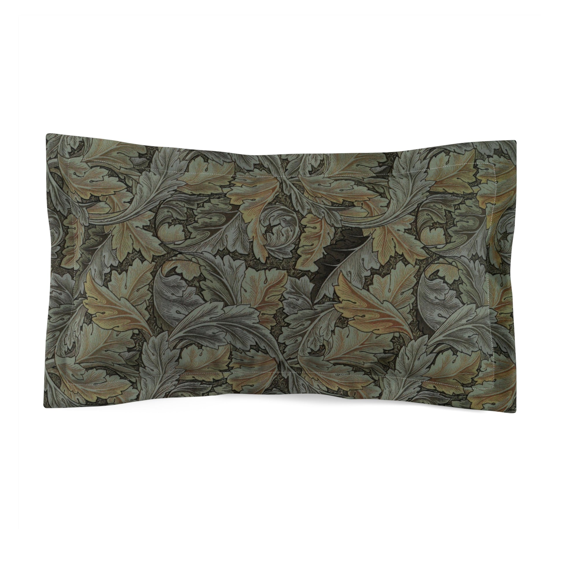 william-morris-co-microfibre-pillow-sham-acanthus-collection-grey-1