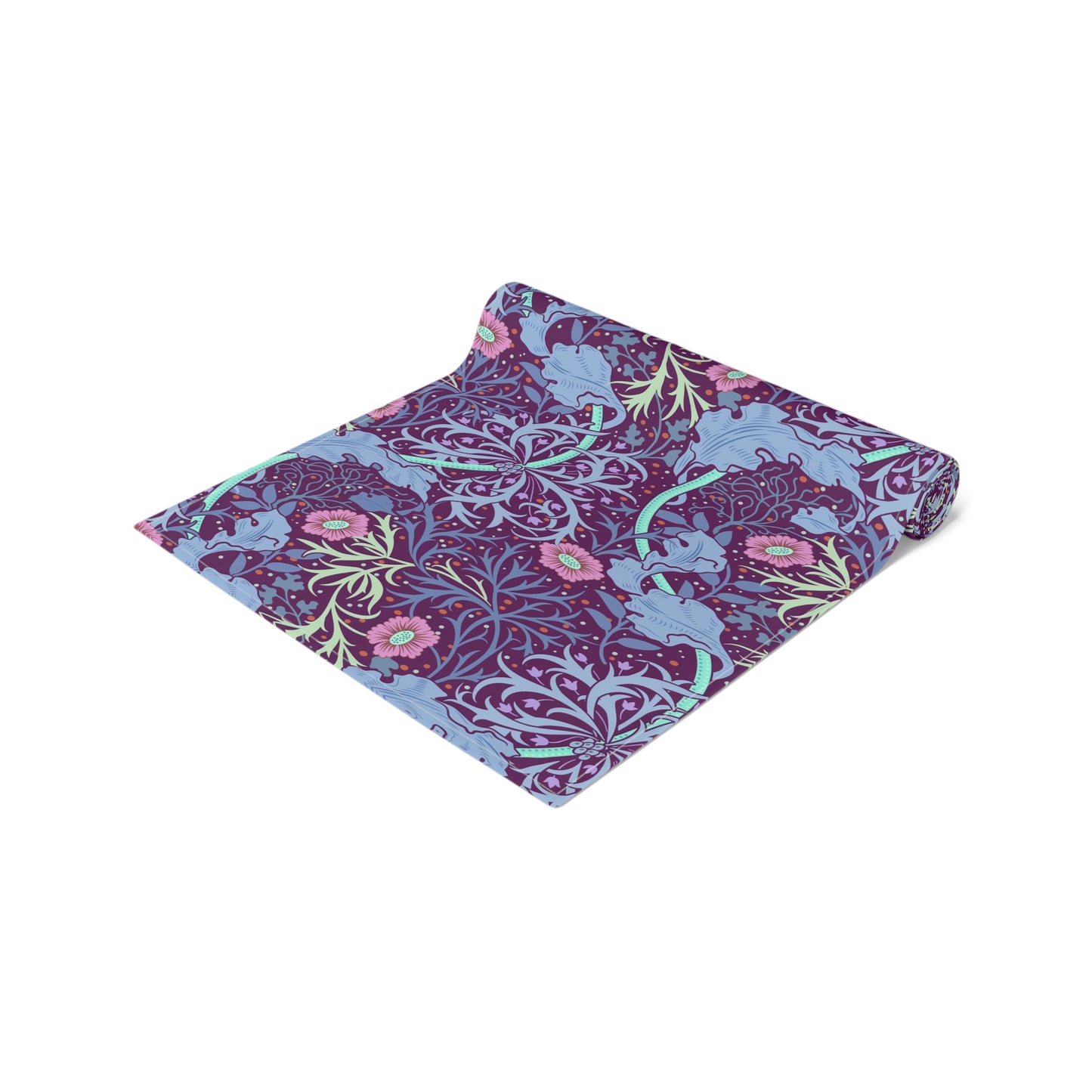 william-morris-co-table-runner-seaweed-collection-pink-flower-4