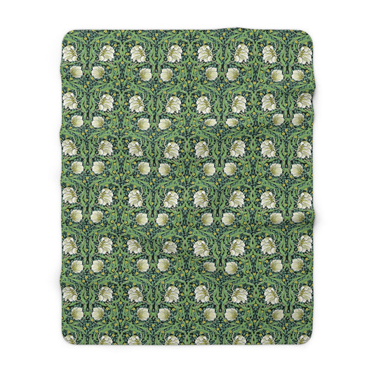 william-morris-co-sherpa-fleece-blanket-pimpernel-collection-green-3