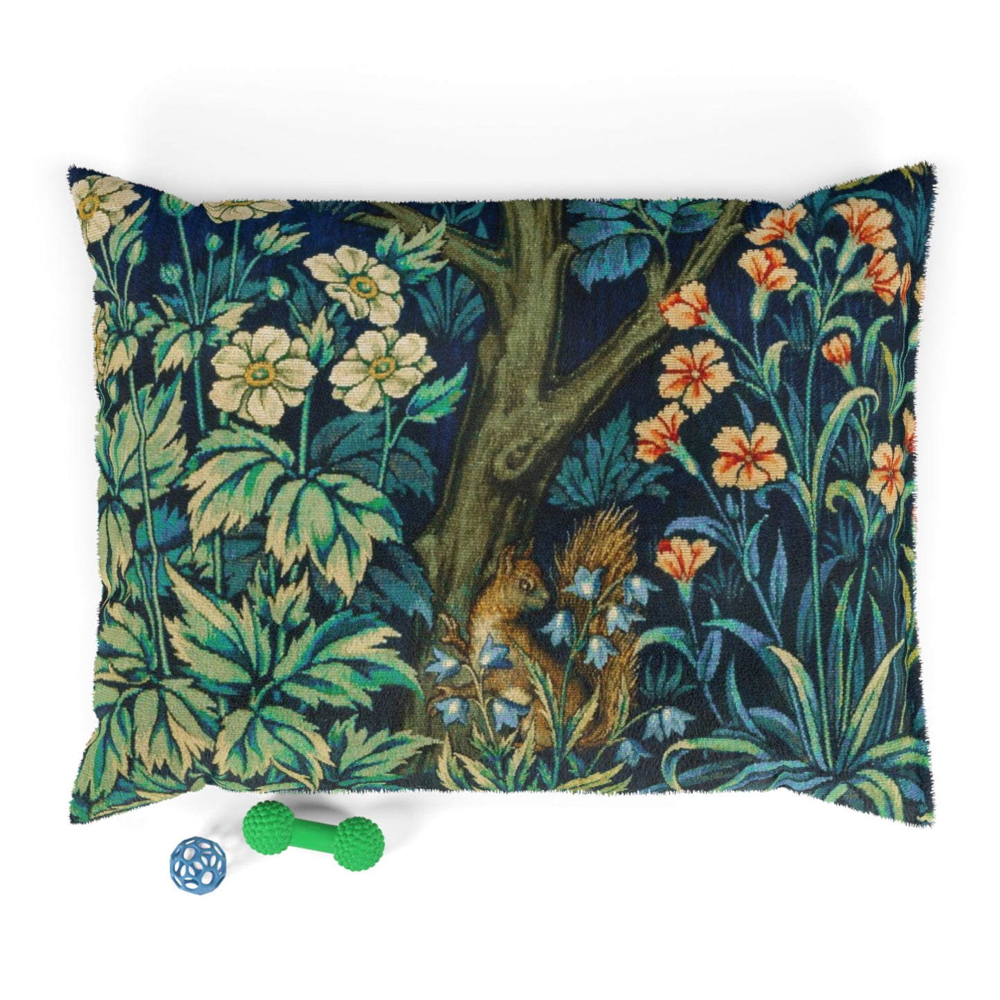 Pet Bed - Pheasant and Squirrel Collection (Squirrel) - Blue
