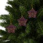 Ceramic Christmas Ornaments inspired by William Morris - Dove & Rose Collection - Double Sided Print: 1pc, 3pcs, 5pcs, 10pcs