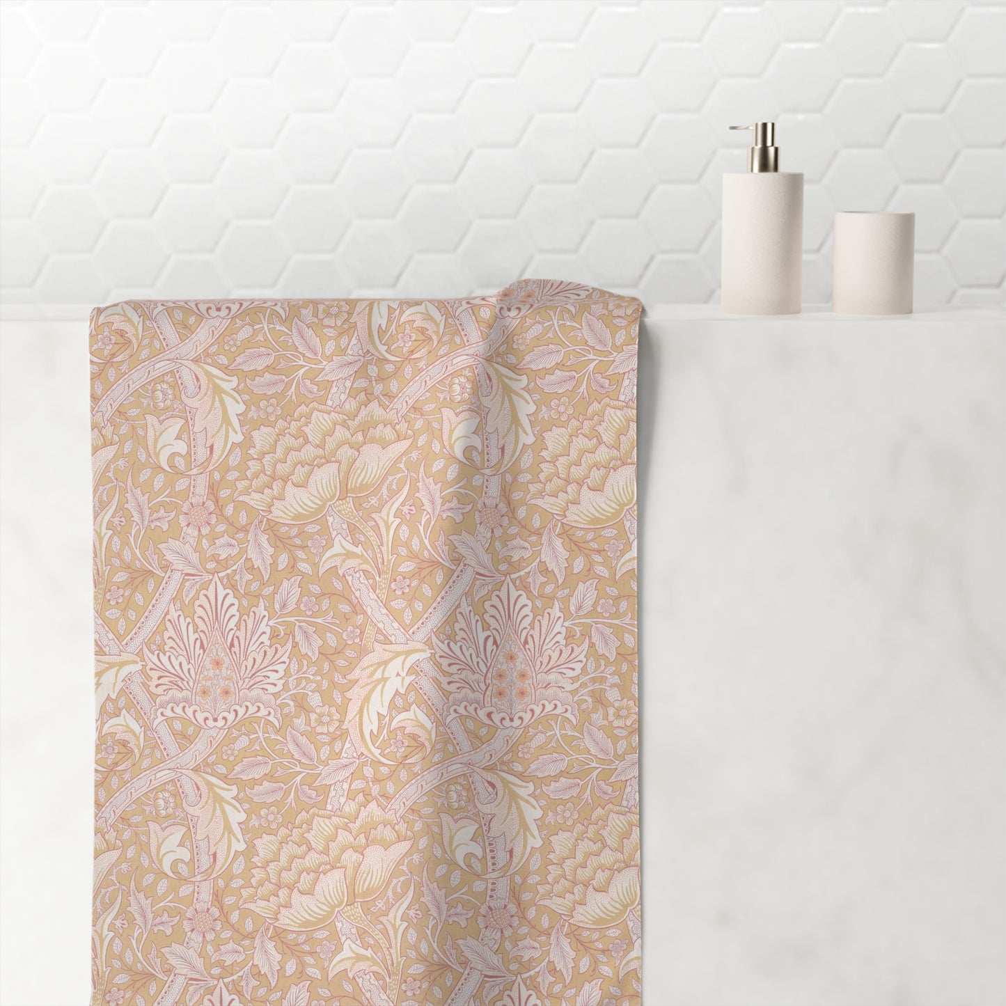 Bath Towel inspired by William Morris - Windrush Collection (Path)