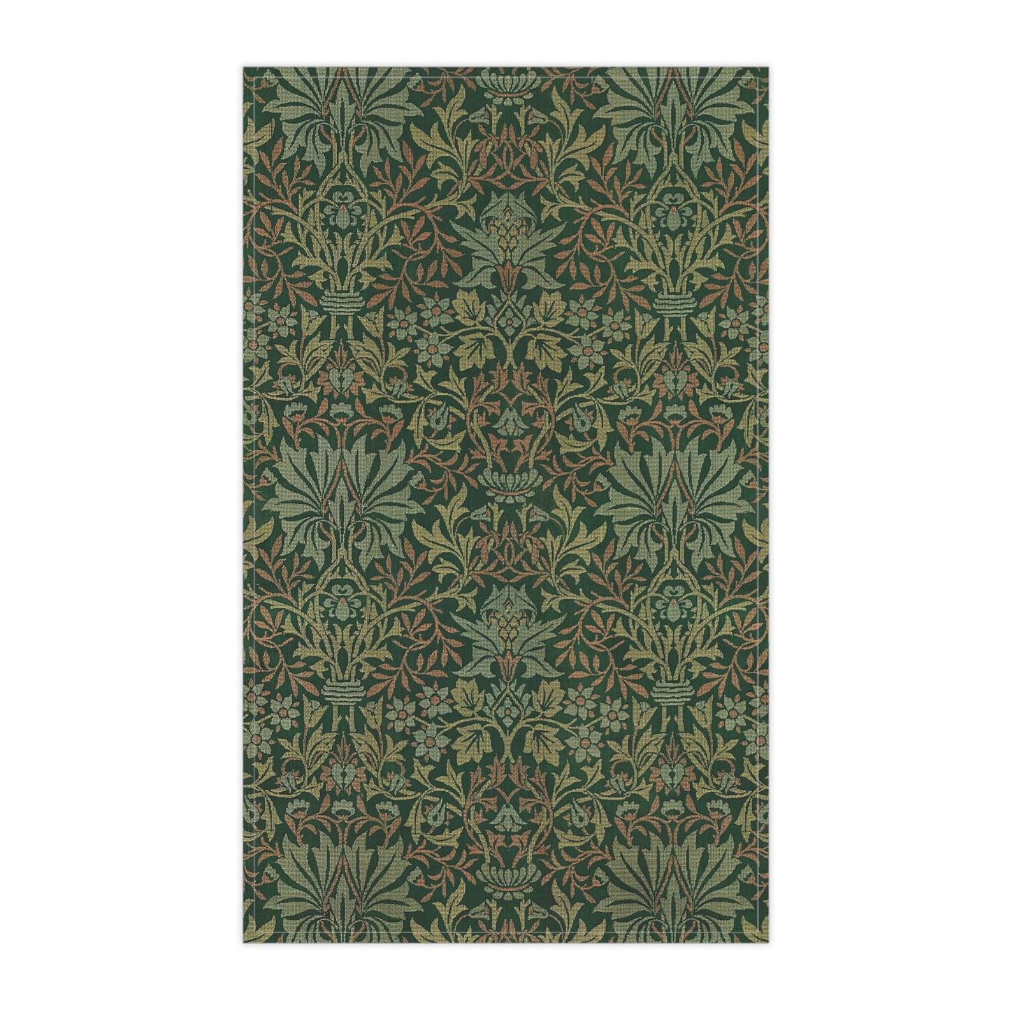 Kitchen Tea Towel inspired by William Morris - Flower Garden Collection