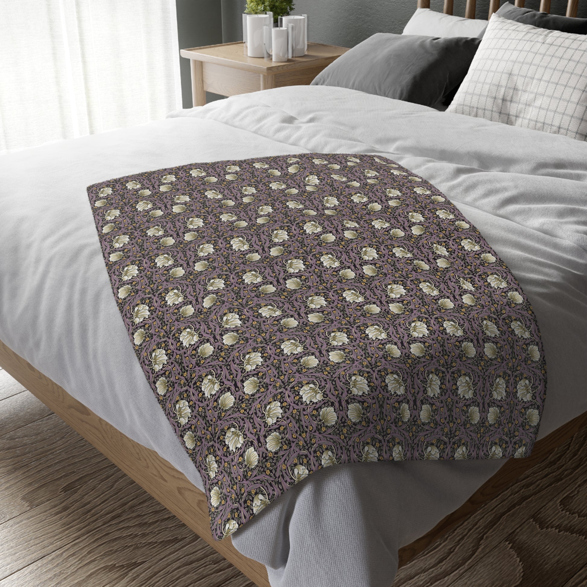 william-morris-co-luxury-velveteen-minky-blanket-two-sided-print-pimpernel-collection-rosewood-lavender-15