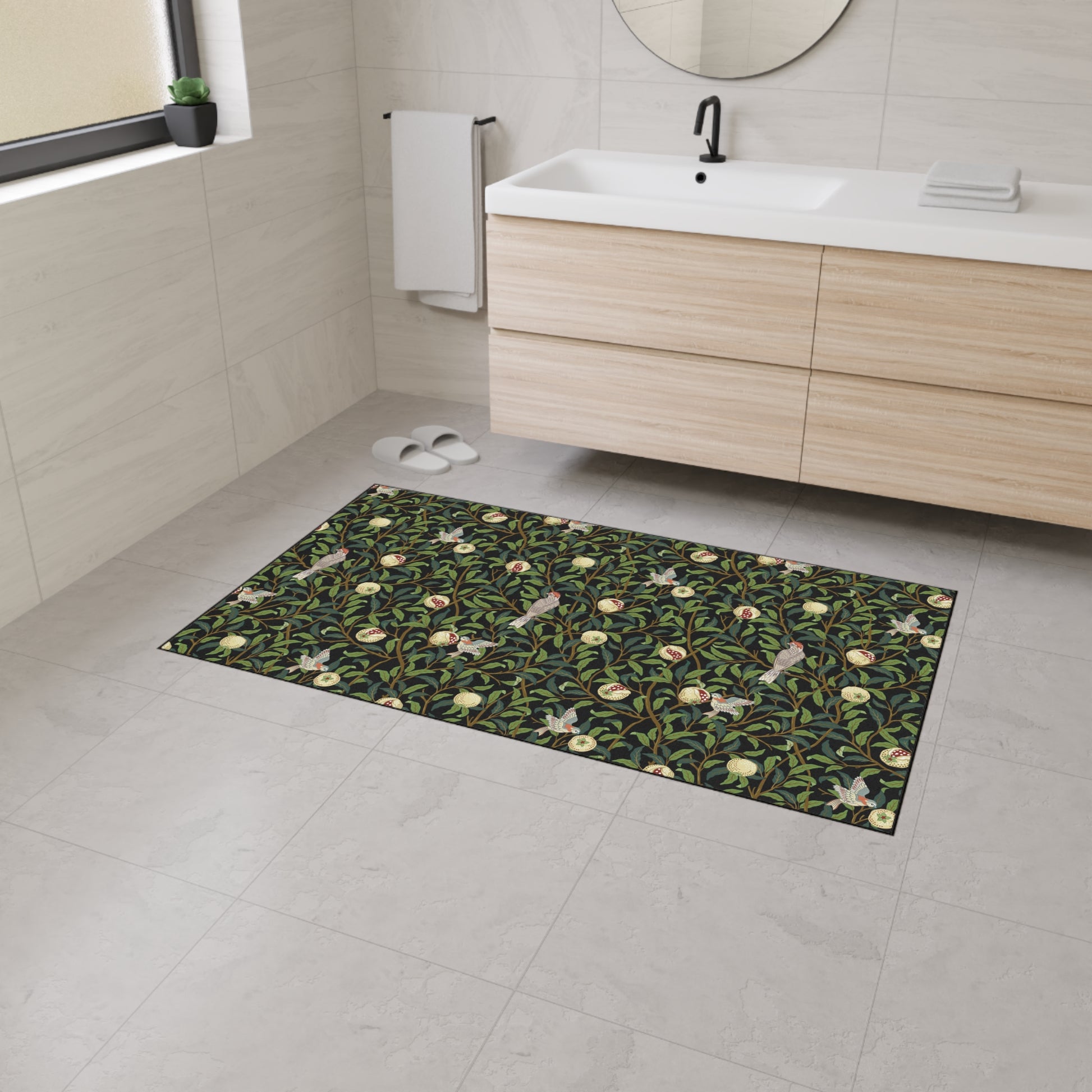 william-morris-co-heavy-duty-floor-mat-bird-and-pomegranate-collection-onyx-16