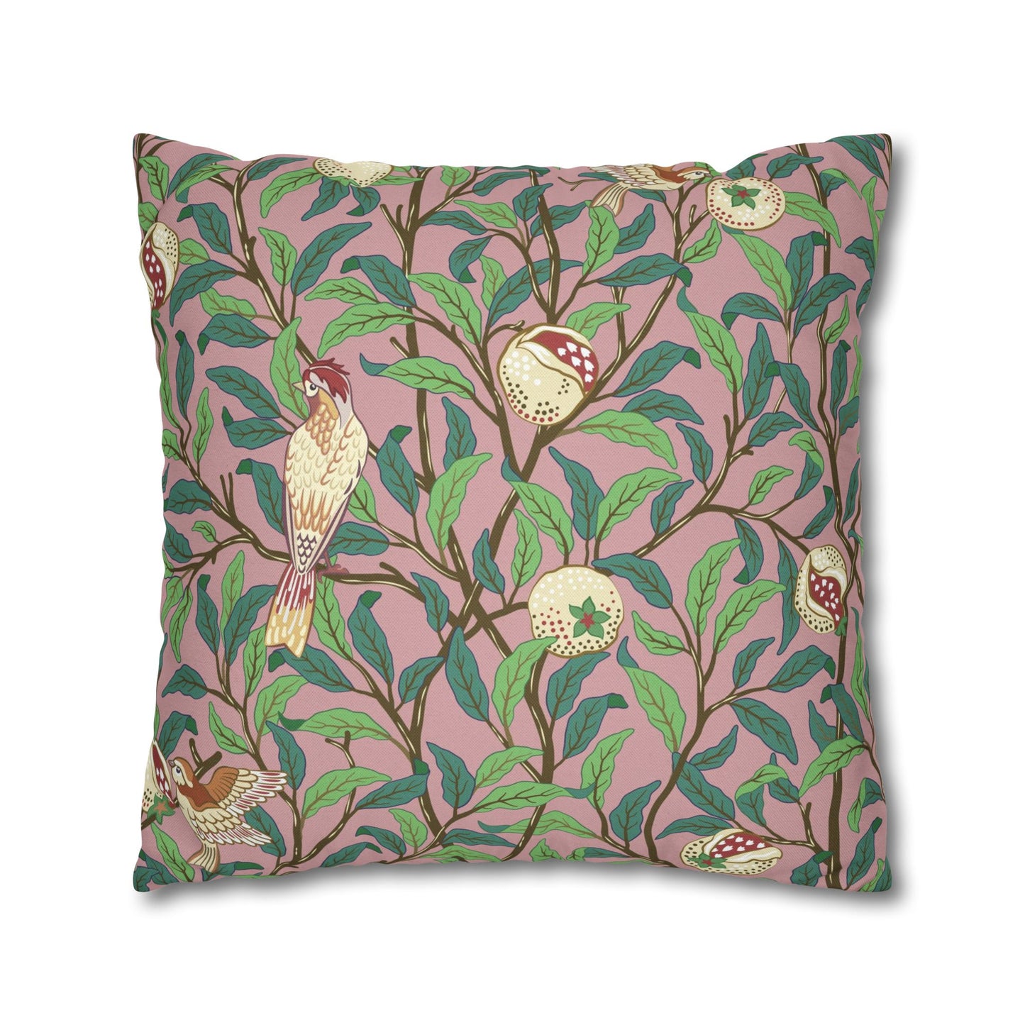 Cushion Cover inspired by William Morris - Bird and Pomegranate Collection (Rosella)