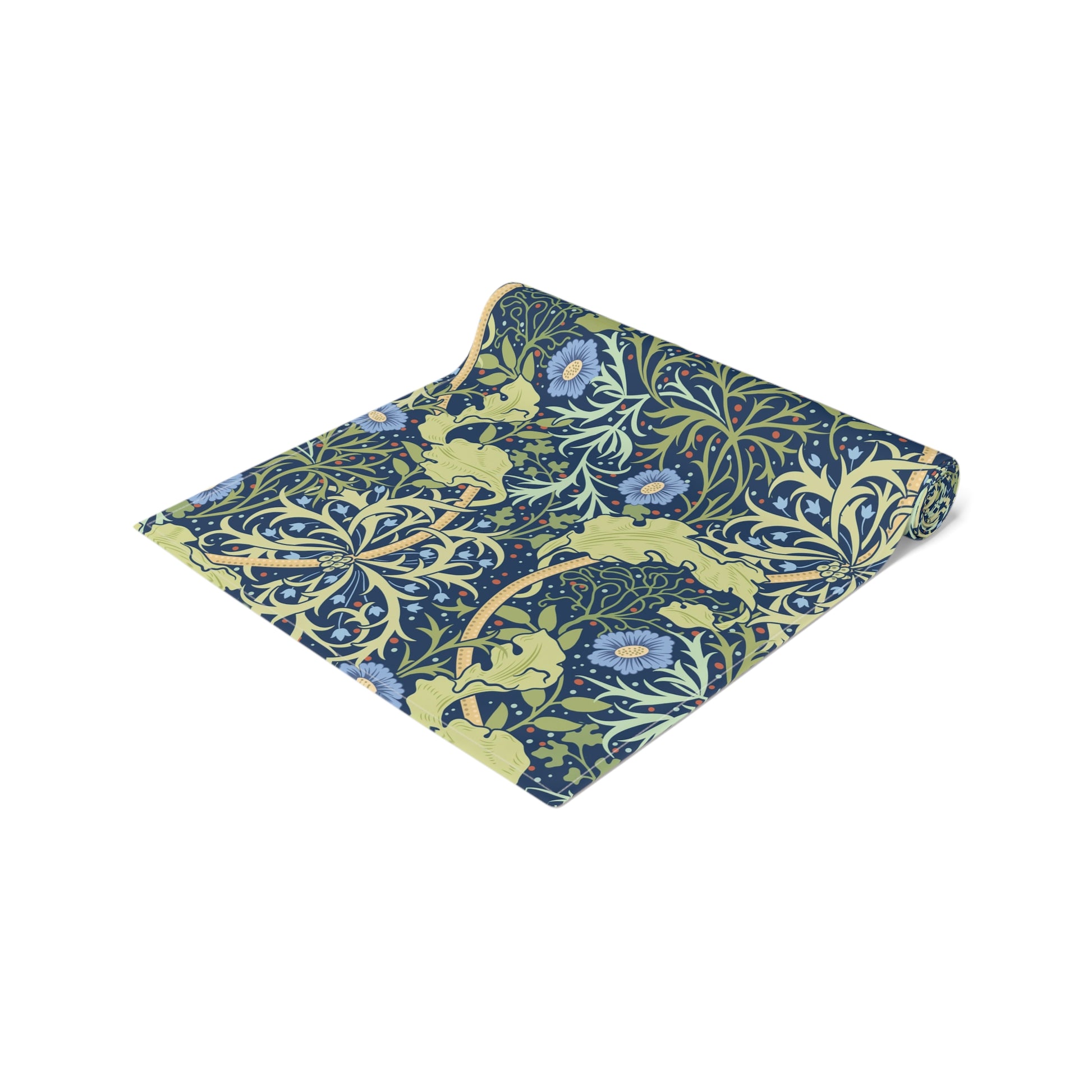 william-morris-co-table-runner-seaweed-collection-blue-flower-11