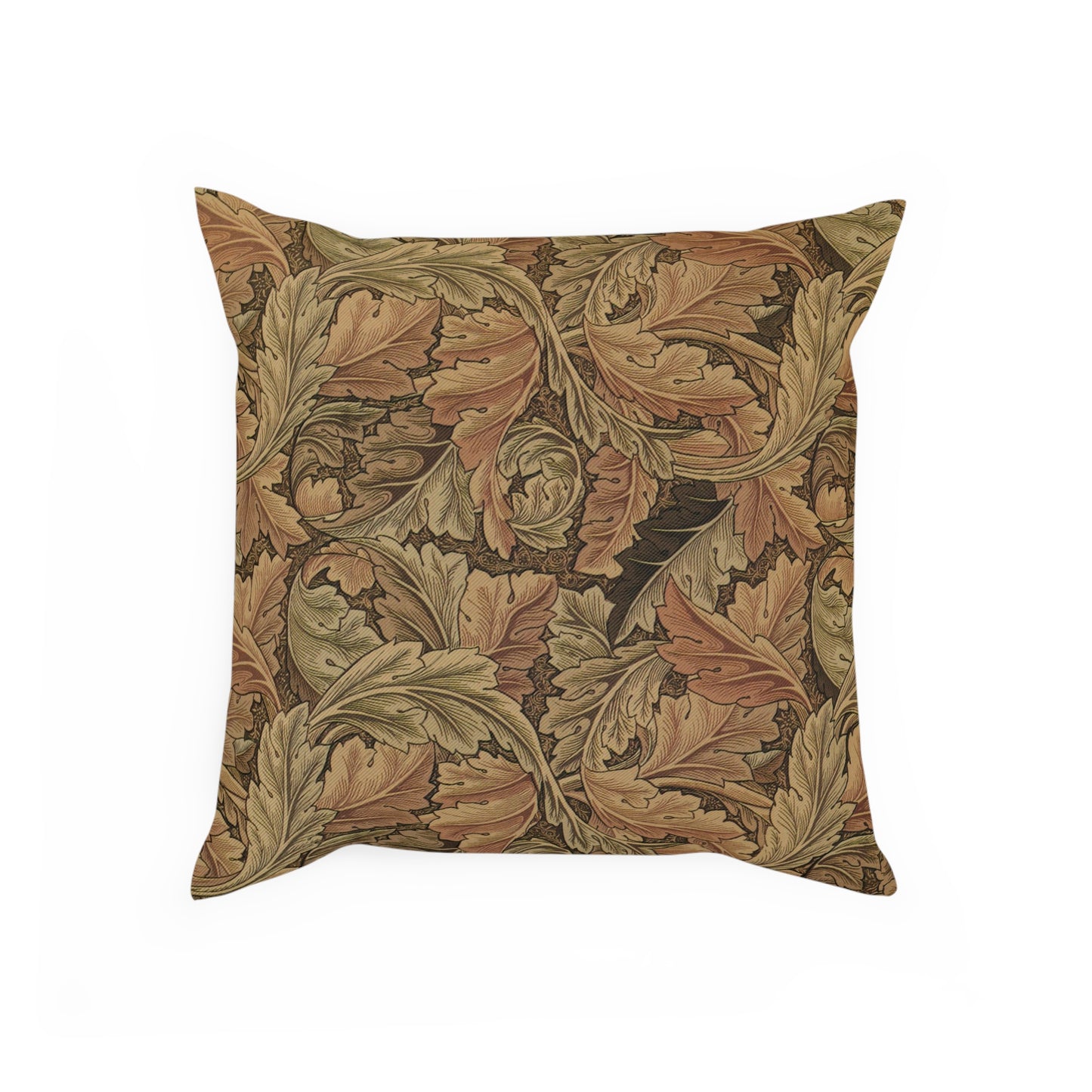 william-morris-co-cotton-drill-cushion-and-cover-acanthus-collection-brown-9