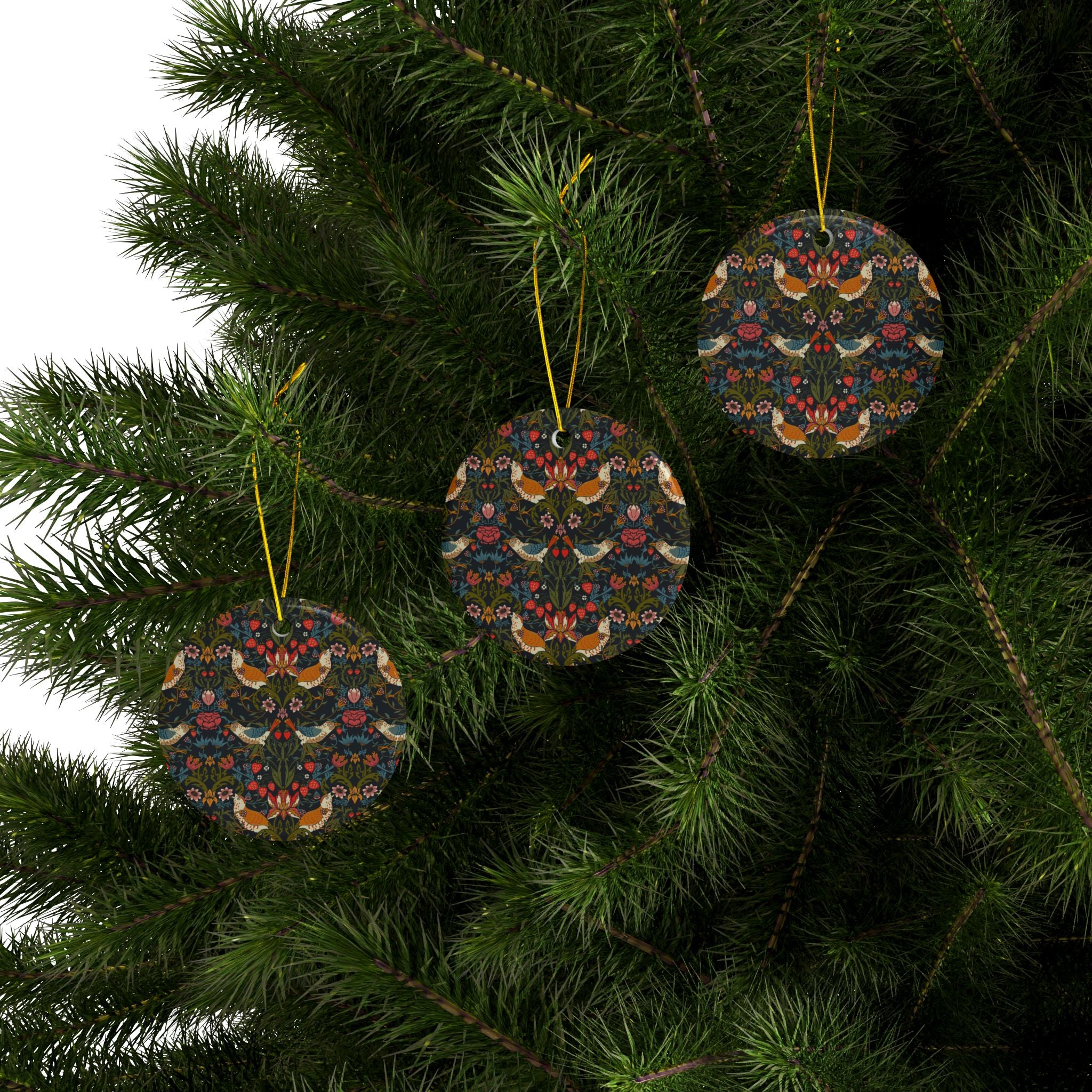 The World of Ornament　William Morris Ceramic Christmas Ornaments William Morris - Kennet - 1, 3