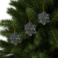 Ceramic Christmas Ornaments inspired by William Morris - Seaweed Collection (Yellow Flower) - Double Sided Print: 1pc, 3pcs, 5pcs, 10pcs