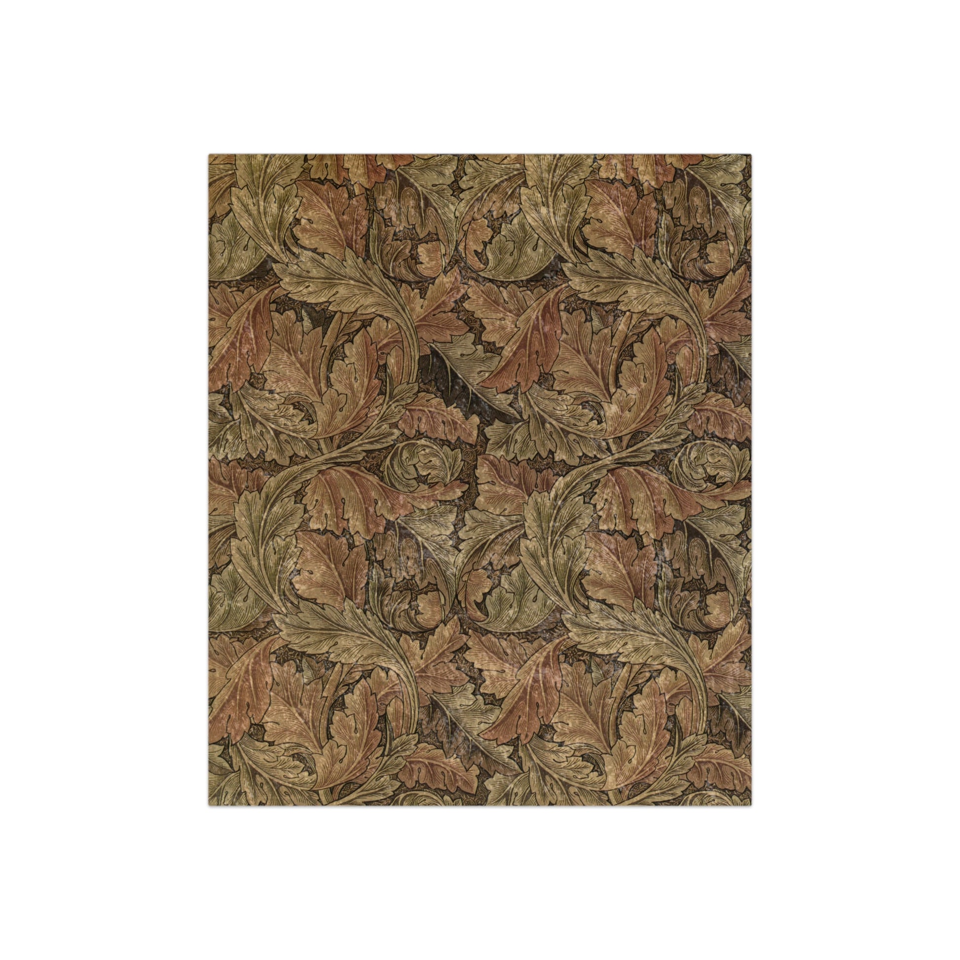 william-morris-co-lush-crushed-velvet-blanket-acanthus-collection-brown-2