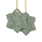 Ceramic Christmas Ornaments inspired by William Morris - Marigold Collection - Double Sided Print: 1pc, 3pcs, 5pcs, 10pcs