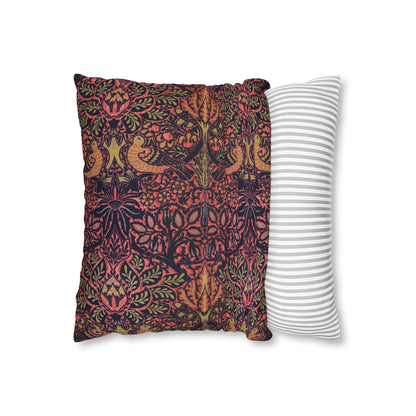 Spun Poly Cushion Cover inspired by William Morris - Dove and Rose Collection