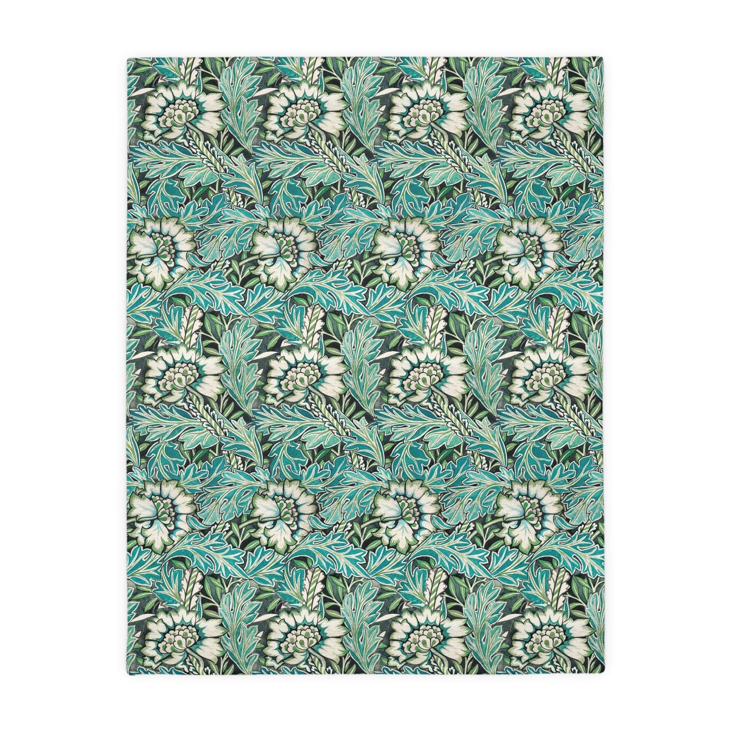 william-morris-co-luxury-velveteen-minky-blanket-two-sided-print-anemone-collection-4
