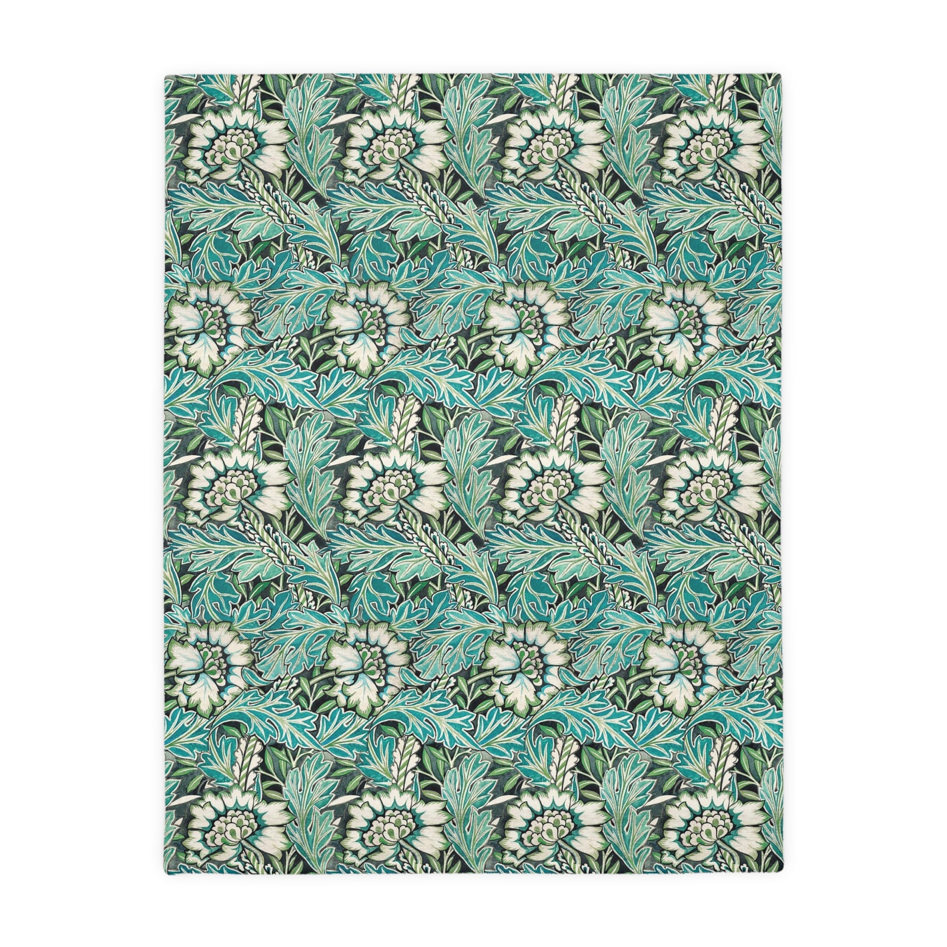 william-morris-co-luxury-velveteen-minky-blanket-two-sided-print-anemone-collection-4