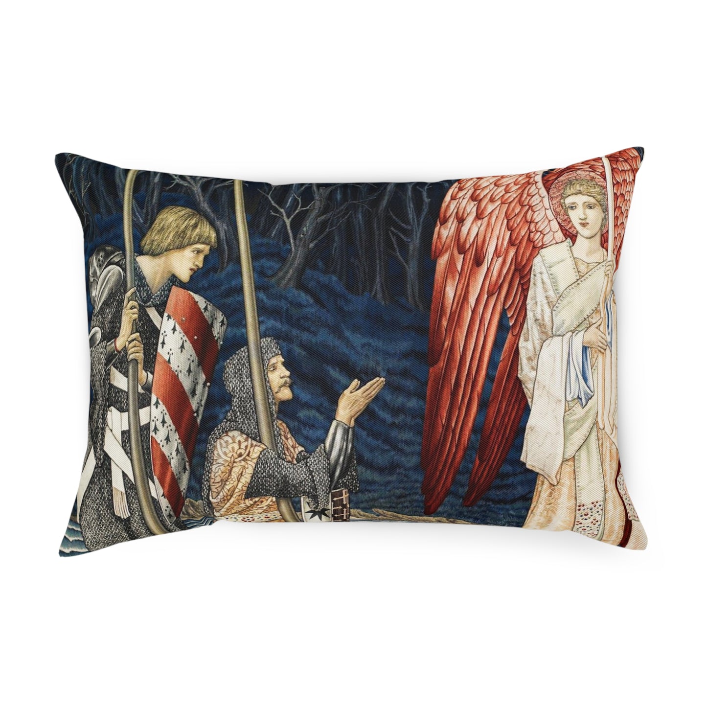 Cotton Drill Cushion inspired by William Morris -