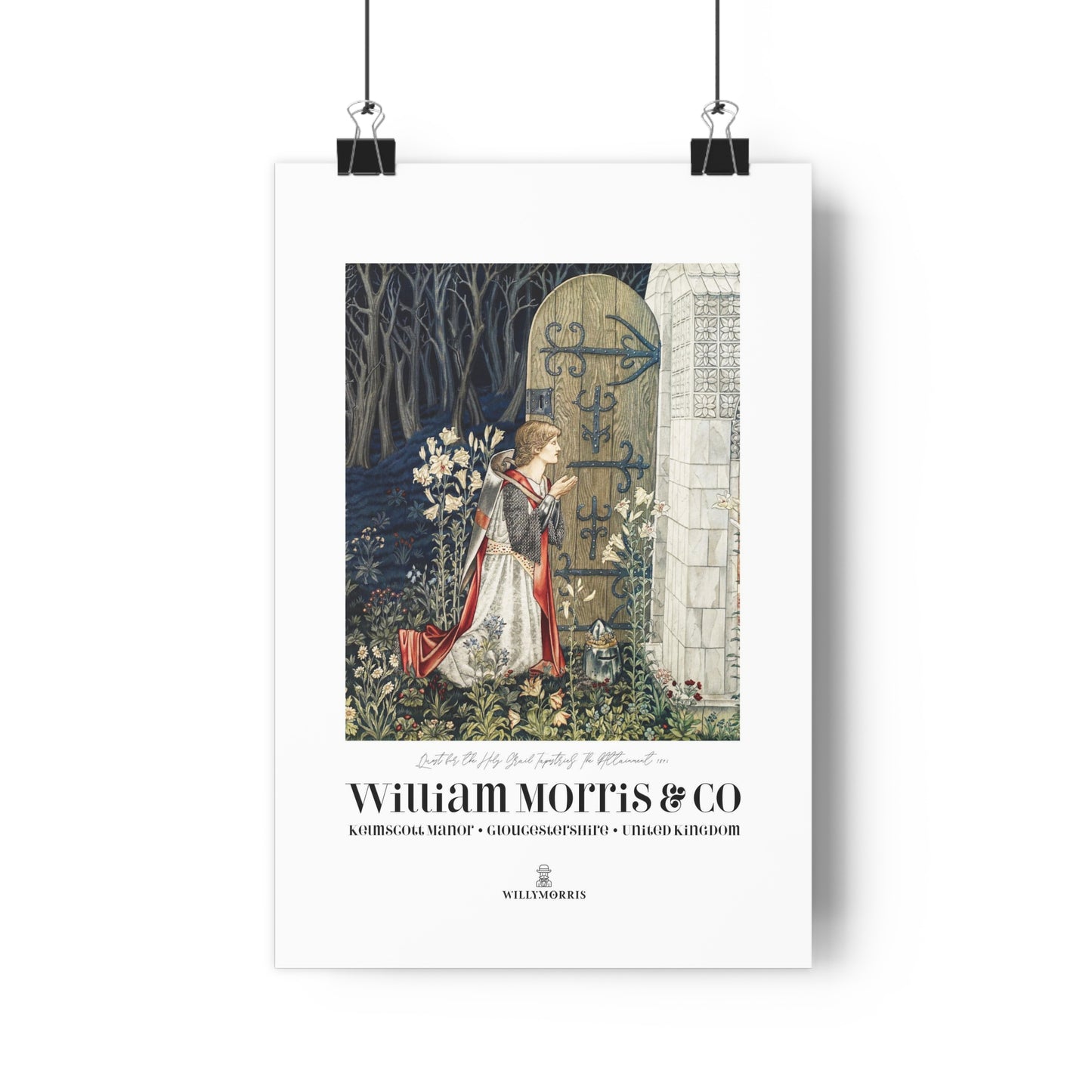 Giclée Art Print inspired by William Morris - Quest for the Holy Grail Collection (Door)