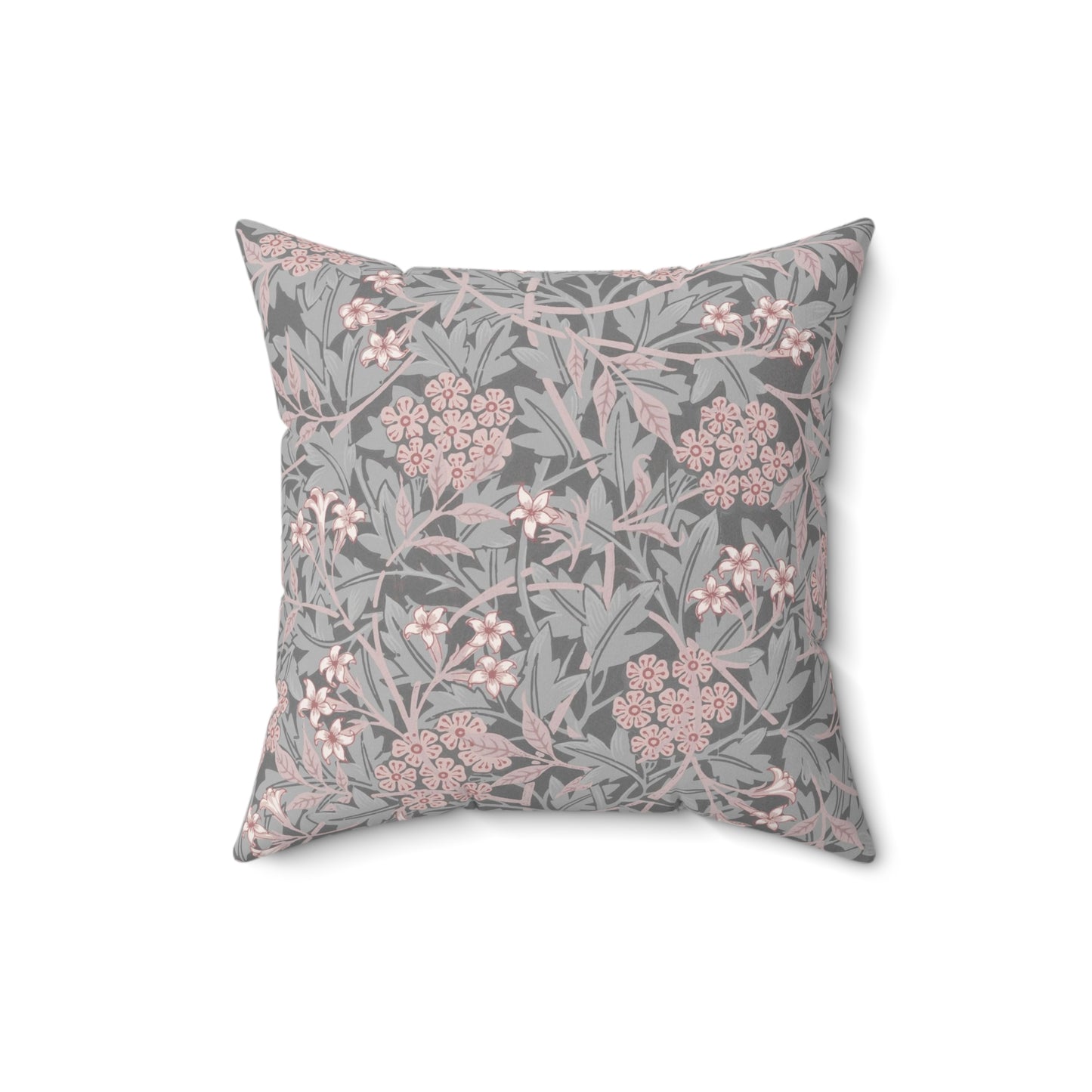 Faux Suede Cushion inspired by William Morris -