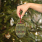 Wooden Christmas Ornaments inspired by William Morris - Tulip & Rose Collection