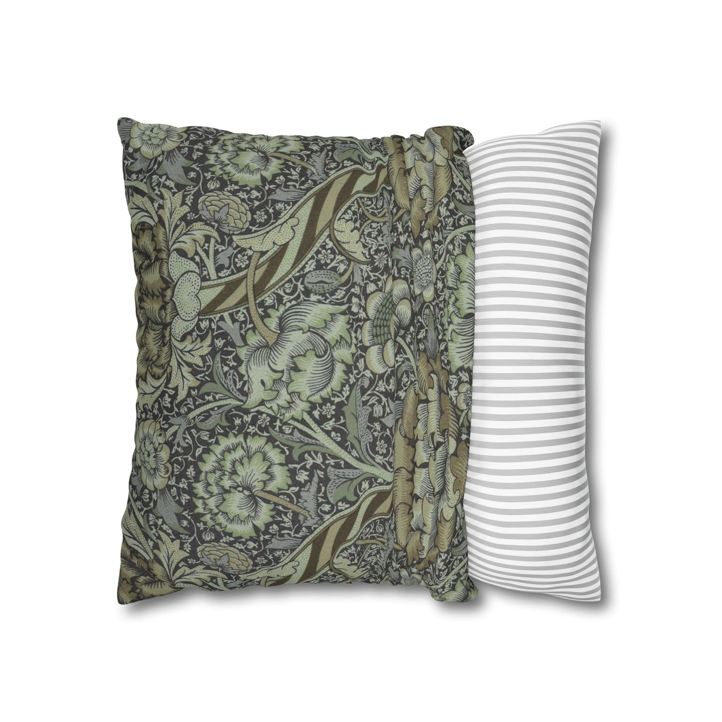 Cushion Cover inspired by William Morris - Wandle Collection (Grey)
