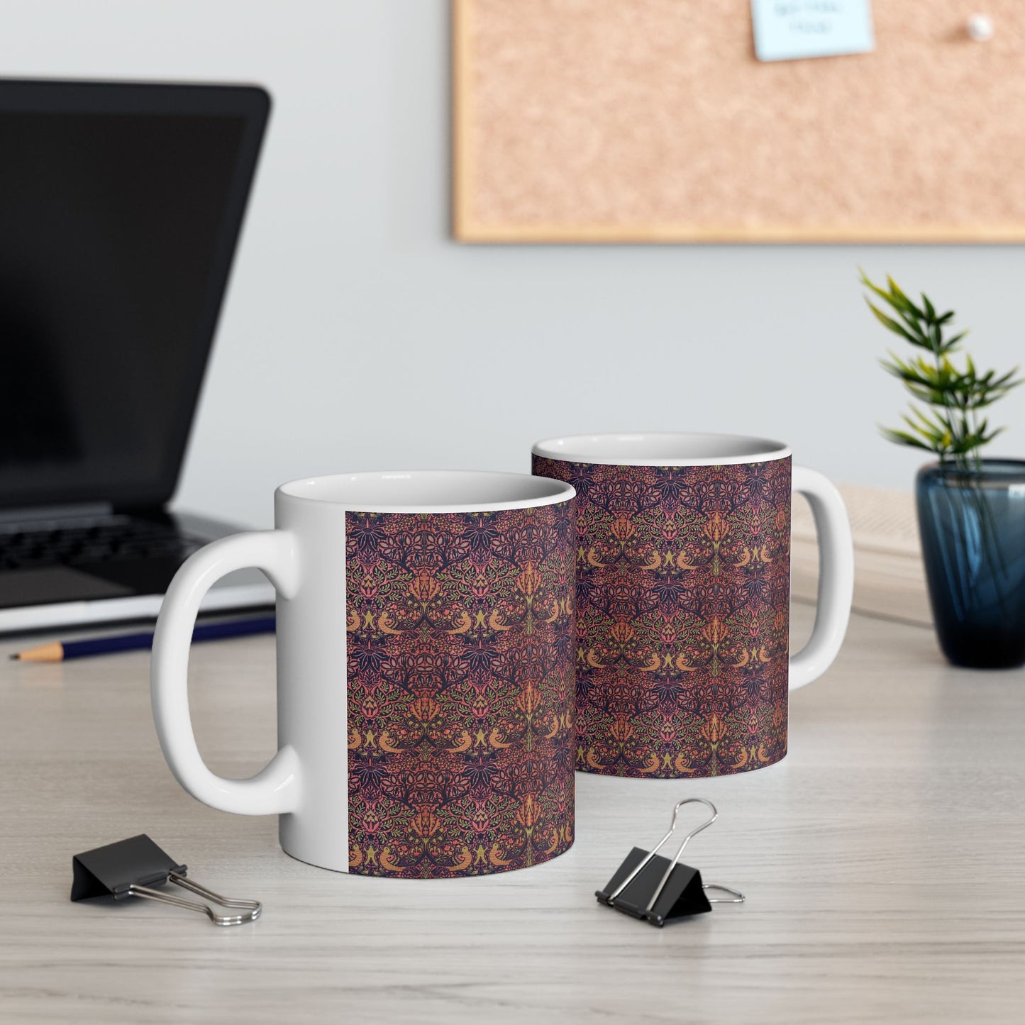 Ceramic Mug inspired by William Morris - Dove & Rose Collection