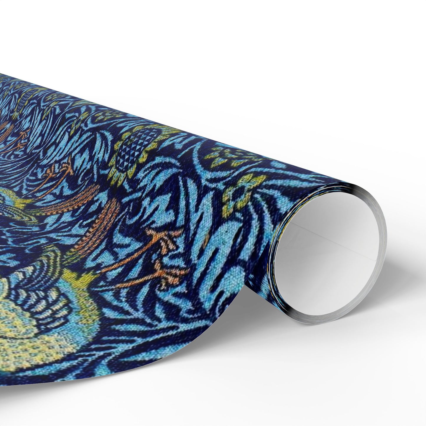 Christmas Wrapping Paper inspired by William Morris - Bluebird Collection