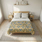 Cotton Comforter inspired by William Morris - Blue Iris Collection