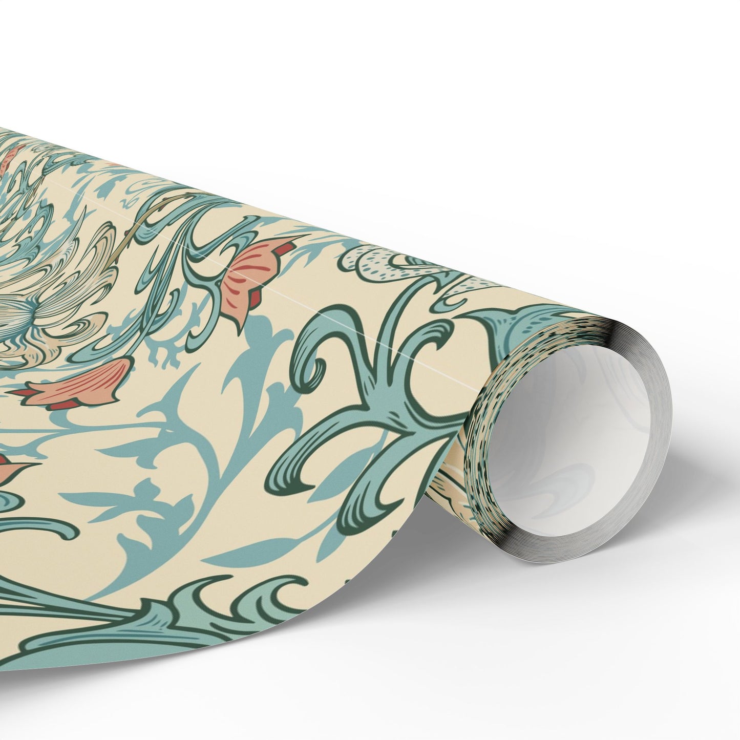 Gift Wrapping Paper inspired by William Morris - Golden Lily Collection (Mineral)