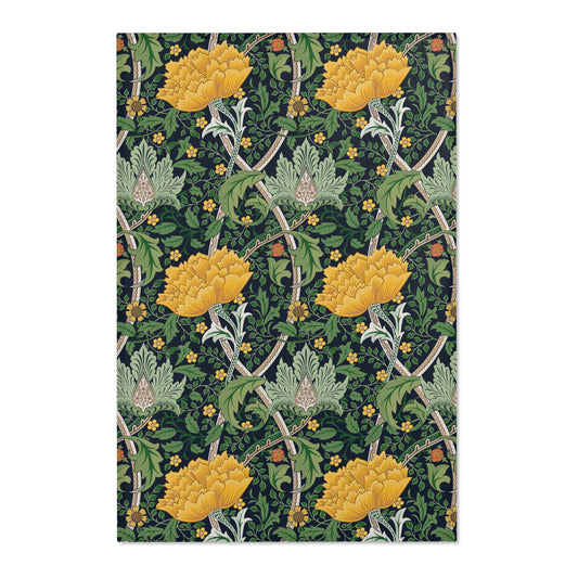 william-morris-co-area-rugs-chrysanthemum-collection-yellow-1