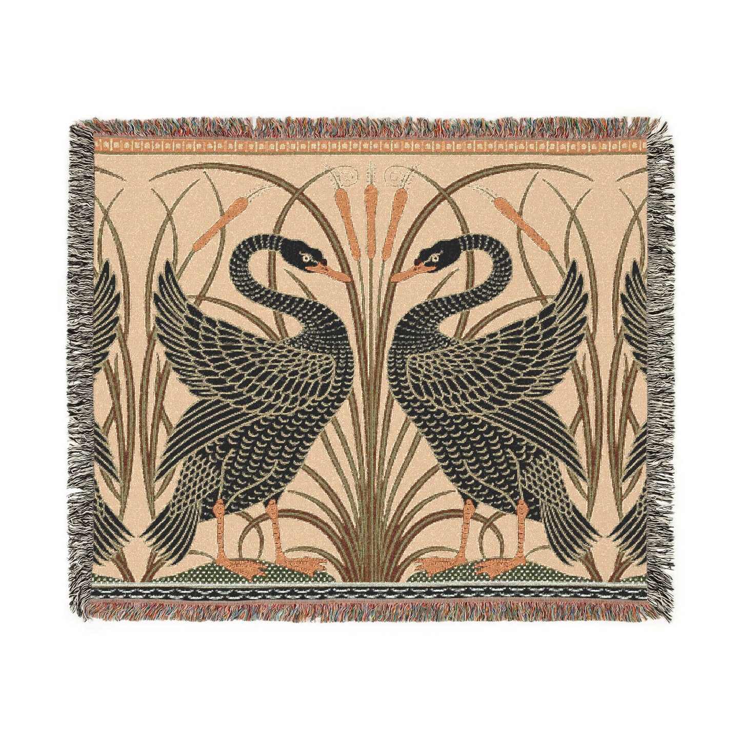 woven-cotton-blanket-william-morris-black-swan-cygnus-aatratus-3