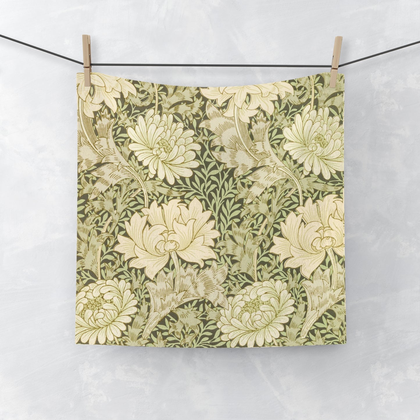 William Morris & Co Face Cloth - Chrysanthemum Collection