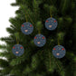 Ceramic Christmas Ornaments inspired by William Morris - Medway Collection - Double Sided Print: 1pc, 3pcs, 5pcs, 10pcs