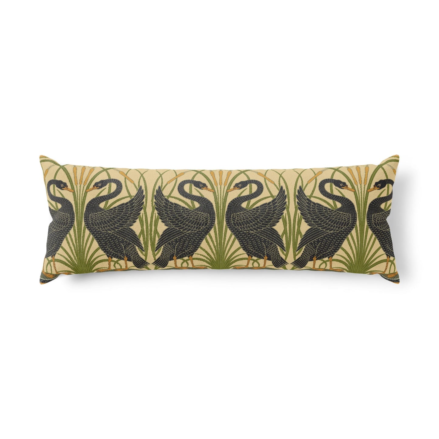 Body Pillow inspired by William Morris - Black Swan Collection (Cygnus Aatratus)