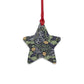 Wooden Christmas Ornaments inspired by William Morris - Seaweed Collection (Yellow Flower)