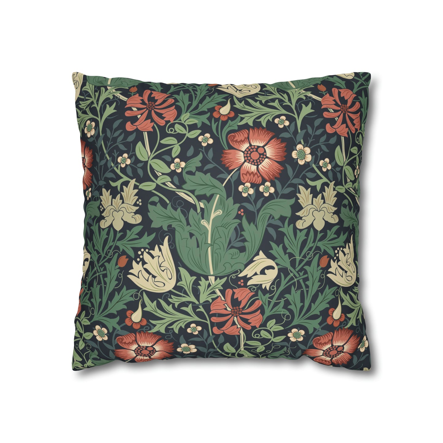 Faux Suede Cushion Cover inspired by William Morris - Compton Collection (Hill Cottage)