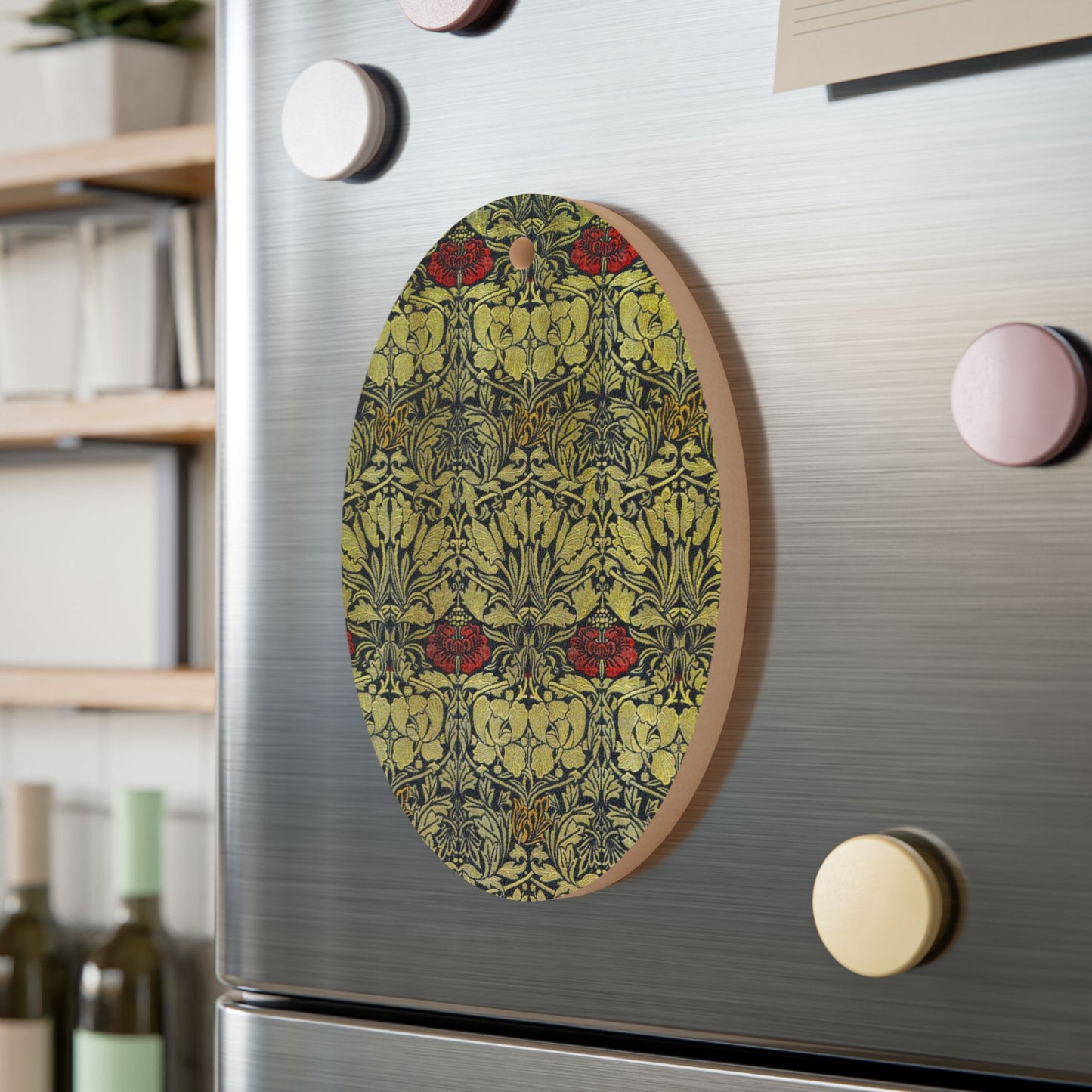 Wooden Christmas Ornaments inspired by William Morris - Tulip & Rose Collection