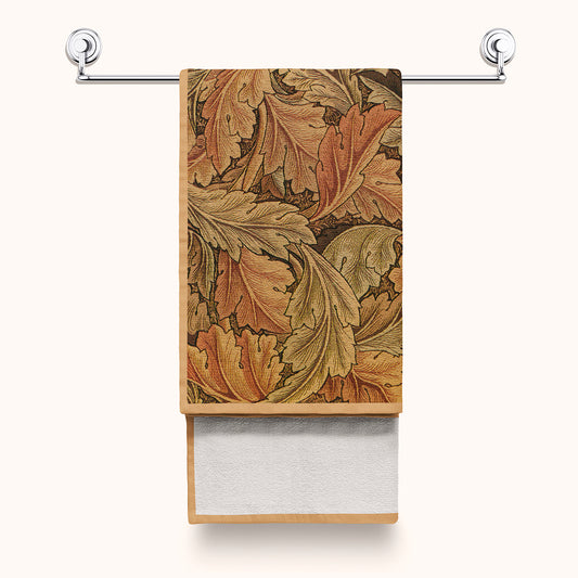 william-morris-co-luxury-polycotton-towel-acanthus-collection-brown-1