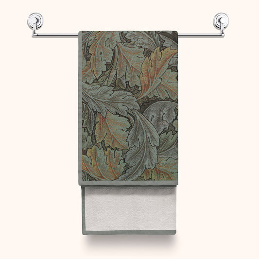 william-morris-co-luxury-polycotton-towel-acanthus-collection-grey-1