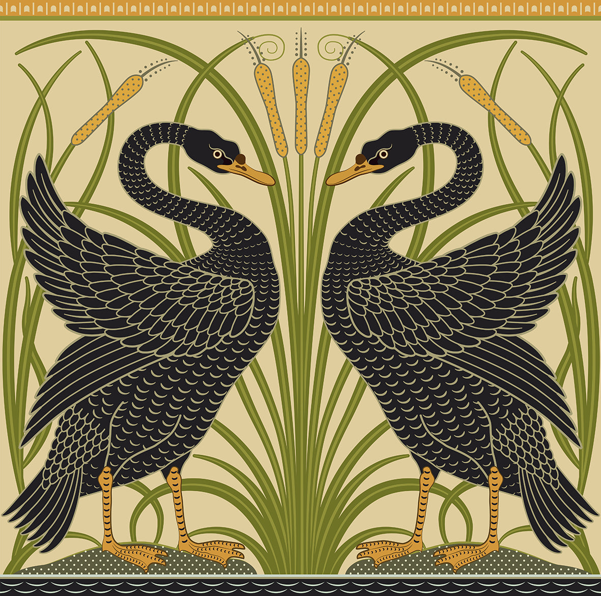 william-morris-co-sherpa-fleece-blanket-black-swan-collection-cygnus-aatratus-2