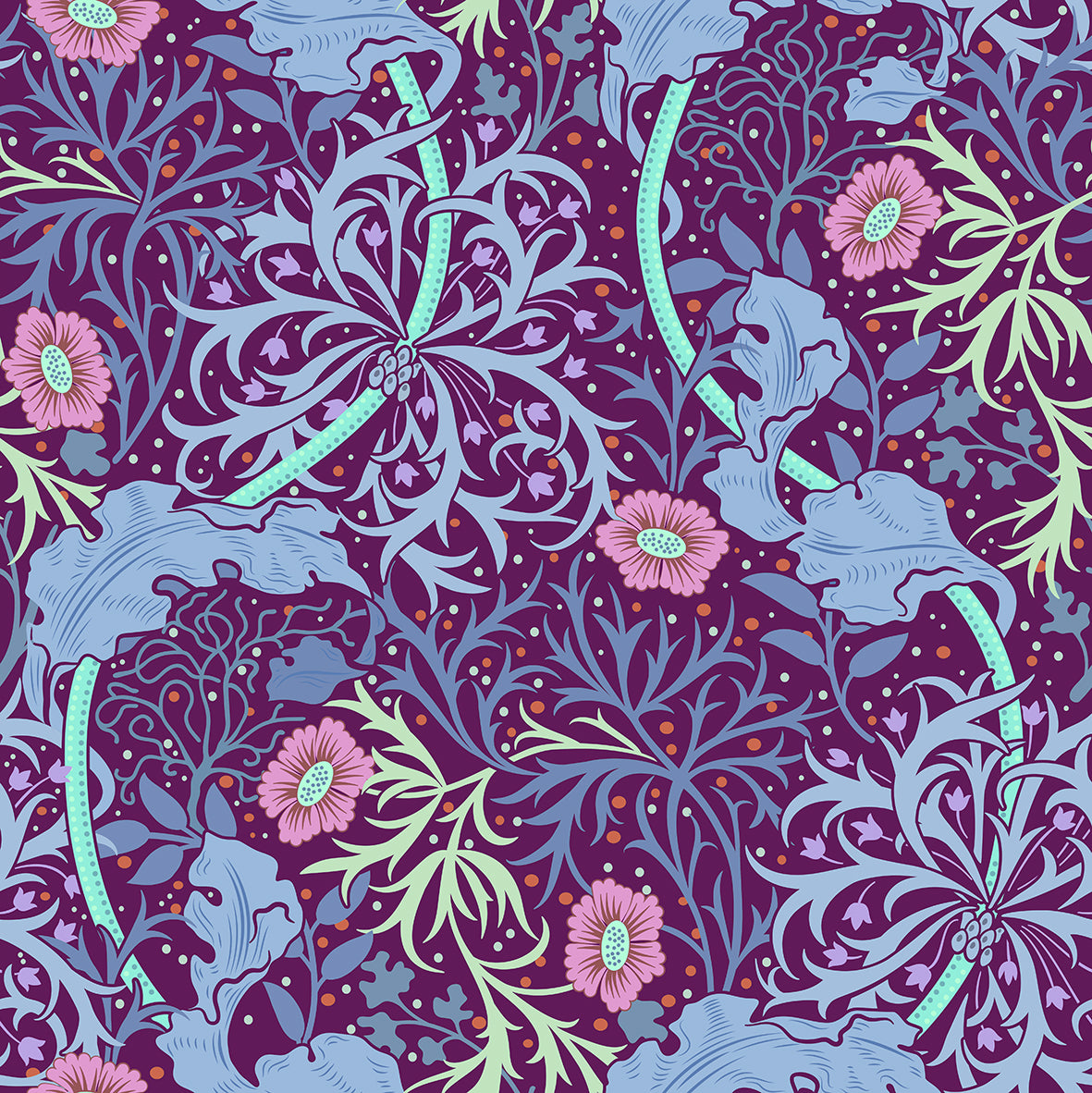 william-morris-co-comforter-seaweed-collection-pink-flower-2