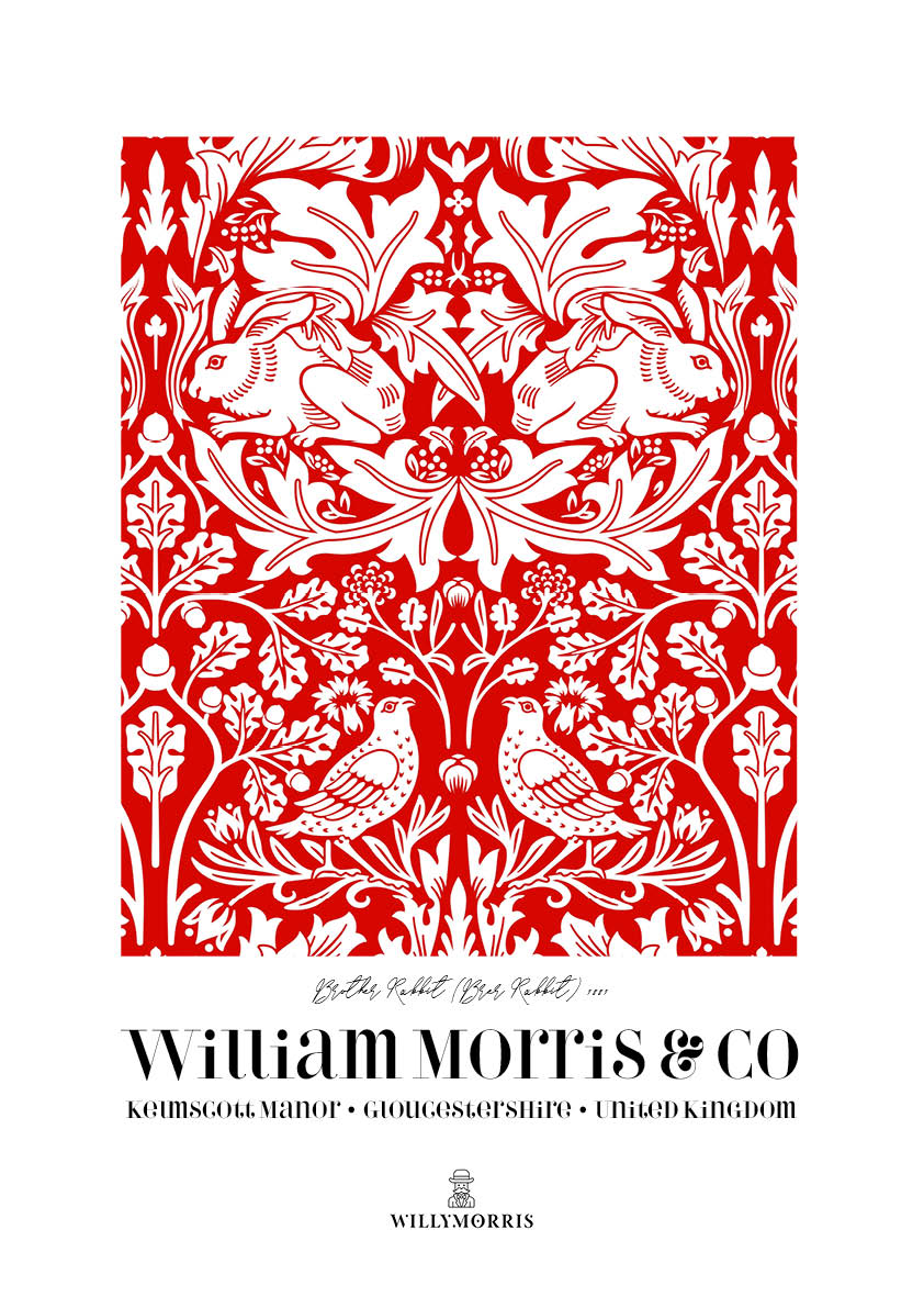 Monthly Tea Towel + Digital Art Print Subscription by William Morris - The Living Beautifully Club